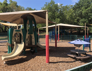 Playground with Shade Structures